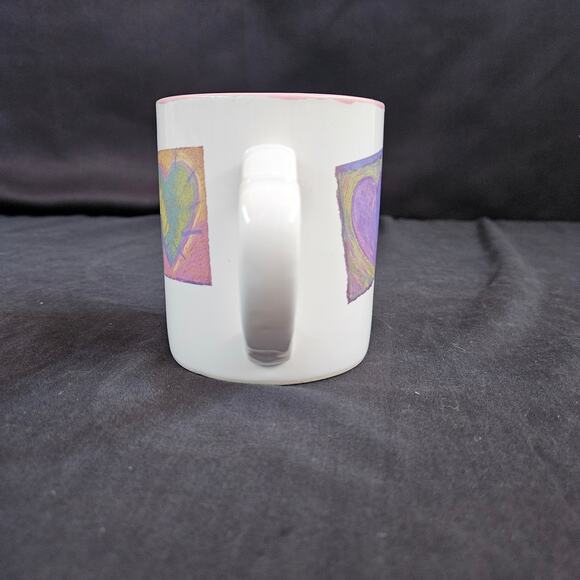 Mary Kay Hearts Mug Colorful Artsy Coffee Cup Tea Drinkware Collectible - Picture 4 of 8